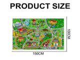 Babies Carpet Play Mat Suitable For Playing With Cars And Toys - Play, Learn And Have Fun securely V1263-JX-2300