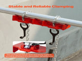Pipe Welding Vise, 1/2 to 8-inch Pipe Welding Clamp with Dual Chains & Crank Handles, Heavy-Duty V952-HJQ128INCHHSADNZKV0