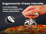 Gourmet Easy Pizza Cutter, Stainless Steel Ultra Sharp Pastry Cutter, No-Wobble, Easy to Clean V1376-PIZCUT