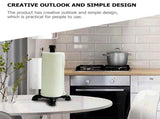 Desktop Roll Paper Holder, Black, Hard Iron, Wear Resistant, Industrial Style V1369-AZ3-W-21995