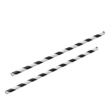 1000 Bulk Wholesale Pack Black White Drinking Straws Biodegradable Eco Paper Birthday Party Event V382-BLACKSTRAW1000