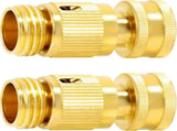 Solid Brass Garden Hose Quick Connect Fittings - Leak-Free Hose Connector Set V1263-JX-4531