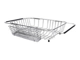 Kitchen Sink Dish Rack with Chopsticks Holder Stainless Steel Expandable Dish Drying Draining Basket V1294-YM0901-3118250163611