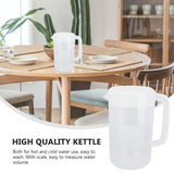 Large Capacity Transparent Plastic Water Pitcher with Lid for Home, Kitchen, Office Use - and V1370-AZ4-15124