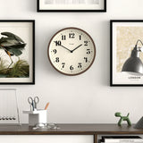 Newgate Number Four Theatre Wall Clock-Faux Dark Wood V398-NG-NUMFOU240DFW