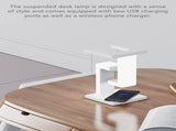 Table Lamp, Bedside Lamps with USB Port Wireless Charger 3 Light Modes Dimmable Touch Lamp, V1369-AZ3-W-01104