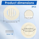5Pcs RV Ceiling Cover Adjustable Airflow Direction Sturdy and Enduring for Inside Camper RV AC V1366-AZ2-W-14924