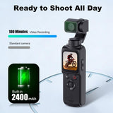 AT-M105 Pocket Gimbal Vlog Camera, 4K HD Handheld Video Camerablack64GB V1300-ATM105-BLACK-64GB