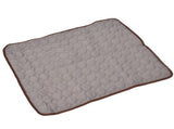 Pet Cooling Mat Breathable Soft Summer Dog Cat Sleeping Pad for Kennel Sofa Bed FloorBrown XXL V1294-YM0714-3117210151528