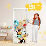 Stuffed Animal Storage Plush Toy Storage Vertical Corner Toys Display Holder Easy Accessible with V985-TOYHOLDERSHELF