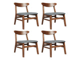 Levede 4xDining Chairs Kitchen Chair CH1067-2-WAX2