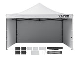 Pop Up Canopy Tent Outdoor Gazebo Tent 10x10FT with Sidewalls & Bag White V952-DCSYPBS1010FTGMH8V0