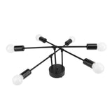 LED Flush Mount Ceiling Light Fixture Iron Art Modern 6 Light E26 Bulbs Chandelier for Bedroom V1294-YM0901-3119240122711