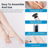rose gold Electric Foot File 3-Speed Adjustable Nano-Level Filing, Type-C Fast Charge, Long Battery V1232-MQJ002