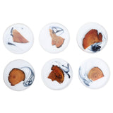 Resin Pine Coasters Heat Resistant Placemats Drink Mat Tea Coffee Cup Pad Decor Tea Sets Accessories V1294-YM0901-3118200105211