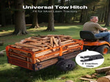 Garden Utility Trailer, 28 Cu. Ft. & 800 kg, ATV UTV Trailer, Tow Behind Steel Dump Trailers, V952-HYTCHCWGK28C4MJ2B001V0