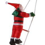 Ladder Climbing Hanging Father Xmas 9.8 Inch Xmas Tree Hanging Ornament for Home Holiday Party V1294-YM0901-3115240082111