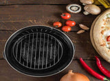 Cast Iron Casserole Pot with Lid, Ergonomic Handles, Round Roaster Oven Cookware, 10.6x9.4x6.9in V1192-AZ-W-22311