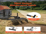 106.7cm Tow Behind Landscape Rake, 3-Point Lawn Rock Rake with Blade & Lift Lever, Fit Category 1 V952-ZXSCJ42INCHYATJQA001V0