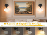 Wall Sconces Set of Two, Wireless Battery Operated Wall Decor Remote, Sconces Wall Lighting V1171-CB-BOM000897