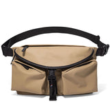Khaki Ultra-Light Men's Crossbody Bag - PU Water-Resistant Sling Bag with Multi-Compartment Storage, V888-ELOSUNG56148-3