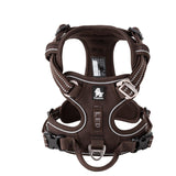 True Love No Pull Explosion Proof Dog Harness - Brown, XS ZAP-TLH56512-36