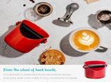 Grindenstin Sturdy, Compact, Modern Space-Saving Espresso Coffee Grind Knock Box - Black V1258-DP02-C-661