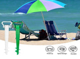 39cm Sun Umbrella Spike Ground Plug for Parasols Sports Nets Plastic V1369-AZ3-W-21234