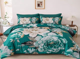 Pure Haven green floral 3Piece Comforter Set V745-MAB011083AJ3