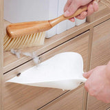 Mini Dustpan, 2 Pack Portable Wooden Dustpan And Brush, Small Multi-Function Broom For Sofas, Desk, V1188-MS-227-2201
