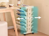 Slim Storage Cart Multi Layer Versatile Dual Sided Slim Rolling Cart Organizer Mobile Shelf for Home V1294-YM0901-3117240227411