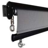 Outdoor Roller Blind Sun Screen Awning With Aluminium Hood V410-ROLL-CHARC2750