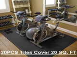 Interlocking Black EVA Fitness Mats Set V1142-LP601099557752782