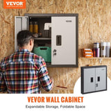 VEVOR Foldable Wall Cabinet Garage Cabinet Wall Mounted 26 V952-BGSGJJ120LBSECZZ6V0