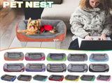 Dog Beds for Small Medium Large Dogs and Cats, Soft Plush Dog Sofa Bed, Washable Pet Bed, Dog Bed V1366-AZ2-W-18356