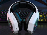 2.4GHz Wireless Gaming Headset with Flip Microphone for PC-White V1263-JX-7533-2