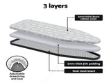 Artiss Foldable Ironing Board with Iron Rest Ironing Board for Laundry Room Arrow IRB-STAND-ARROW-N110-GY