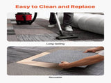 Carpet Tiles Reusable 508 x 508 mm, 24 PCS Modular Carpet Square Rug, Commercial Floor Soft Padded V952-KCXFKDT2424IJUMHI001V0
