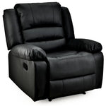 FORTIA Luxury Recliner Lounge Chair, Single Faux Leather Armchair, for Home Theatre Cinema, Elderly, V219-HECRCRFOA4MB