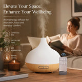 Onion Wood Grain Aroma Diffuser Combo A Remote, 24V AU Plug, Xmas Hamper Gift V1221-XM-LB1534-ZS043