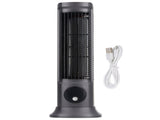 Desktop Tower Fan Professional Efficient Quiet 3 Levels Adjustable Bladeless Desk Fan for Bedroom V1294-YM0901-3113240073511