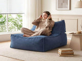 Artiss Bean Bag Chair Cover with Filler Soft Corduroy DIY Stuffed Animal Storage Bean Bag for BD-LOUNGE-S-BL-5FILLER