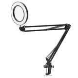 LED 5X Magnifying Lamp with Clamp USB Dimmable Desk Magnifier Light for Reading Embroidery V1294-YM0901-3119200149311