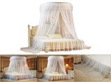 Breathable Round Canopy Lace Princess Style Mosquito Net Bed Curtain Netting V1294-YM0901-JY25278-02