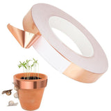 Copper Tape for Slug Snail Control, Self Adhesive Copper Foil Garden Barrier for Plant Protection, V1192-AZ-W-33953