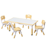 1 Keezi Kids Table and 4 Chairs Set Graffiti KTC-A-GRA-NAT