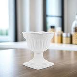 Roman Style Plastic Urn Planter White Pedestal Vase for Wedding Floral Display V1366-AZ2-W-18165