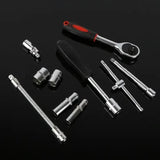 82-Piece Professional Automotive Repair Tool Set - 1/2 & 1/4 Drive Ratchets, Sockets, and Wrenches V888-ELOSUNG11674