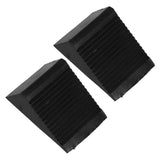 Black Rubber Car Wheel , Heavy-Duty Garage Parking Block for Secure Vehicle Stability V1366-AZ2-W-16100
