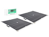 2Pcs 15W Solar Panel 60A Solar Charge Controller Kit Flexible Portable Photovoltaic System Module V1294-YM0901-3114210078911